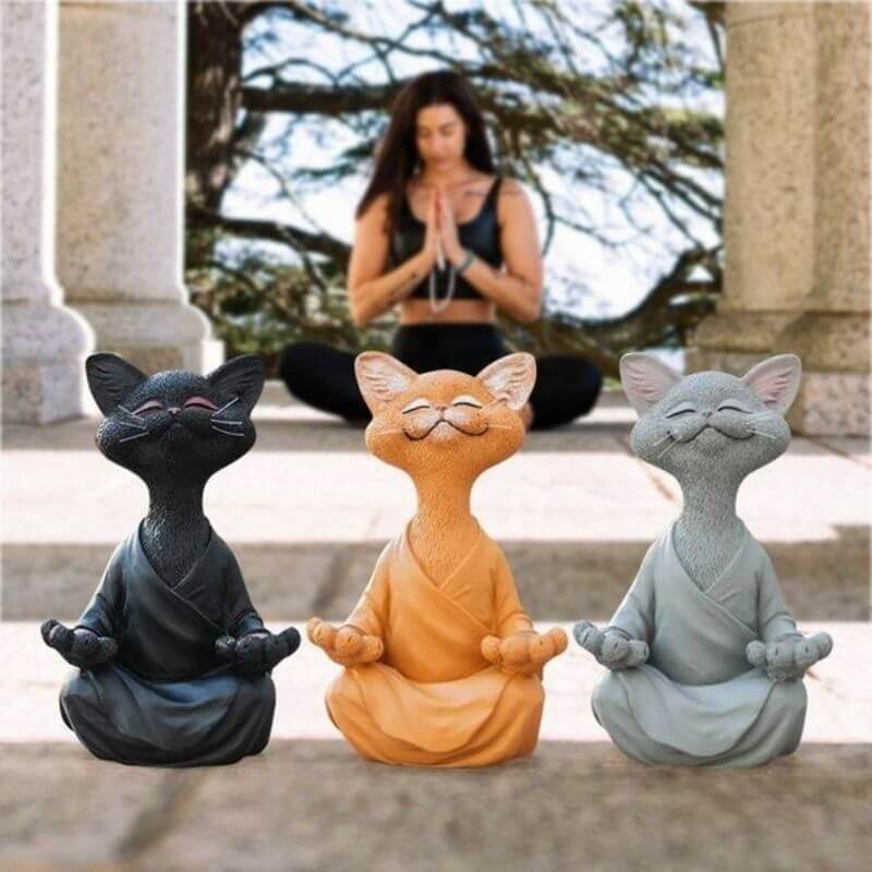 Happy Buddha Cat