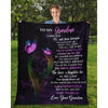 To My Grandma - From Grandson - Butterflyblanket - A319 - Premium Blanket