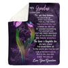 To My Grandma - From Grandson - Butterflyblanket - A319 - Premium Blanket