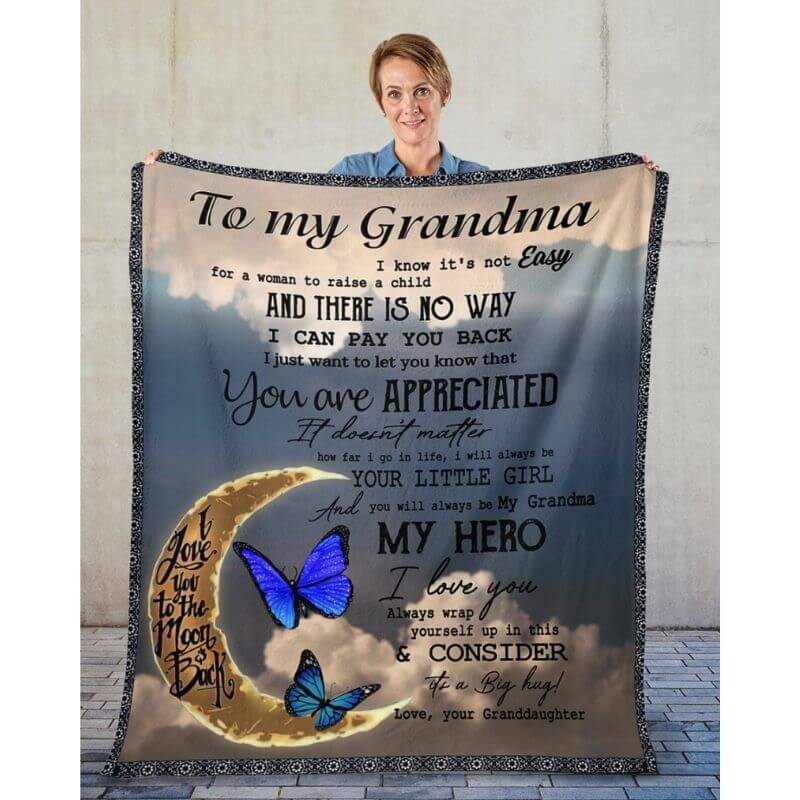 To My Grandma - From Granddaughter - A314 - Premium Blanket