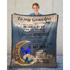 To My Grandpa - From Grandson - Butterflyblanket2 - A314 - Premium Blanket