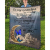 To My Grandpa - From Grandson - Butterflyblanket2 - A314 - Premium Blanket