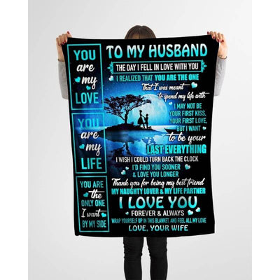 To My Husband - From Wife - Coupleblanket - A334 - Premium Blanket