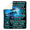 To My Husband - From Wife - Coupleblanket - A334 - Premium Blanket