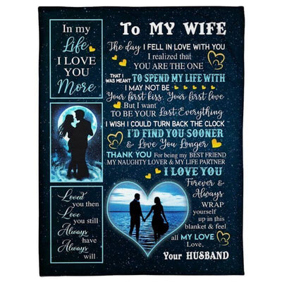 To My Wife - From Husband - Coupleblanket - A356 - Premium Blanket