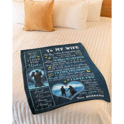 To My Wife - From Husband - Coupleblanket - A356 - Premium Blanket