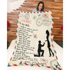 To My Wife - From Husband - Coupleblanket - A358 - Premium Blanket