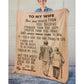 To My Wife - From Husband - Coupleblanket - F024 - Premium Blanket