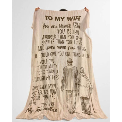 To My Wife - From Husband - Coupleblanket - F024 - Premium Blanket