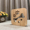 Dog Bone Wooden Decorative Light