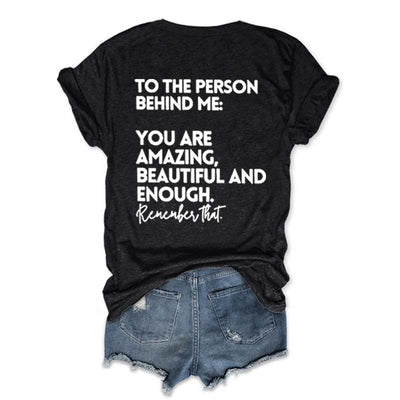 You Are Amazing Beautiful And Enough V-Neck T-shirt