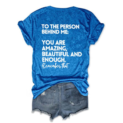 You Are Amazing Beautiful And Enough V-Neck T-shirt