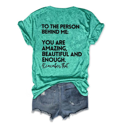 You Are Amazing Beautiful And Enough V-Neck T-shirt