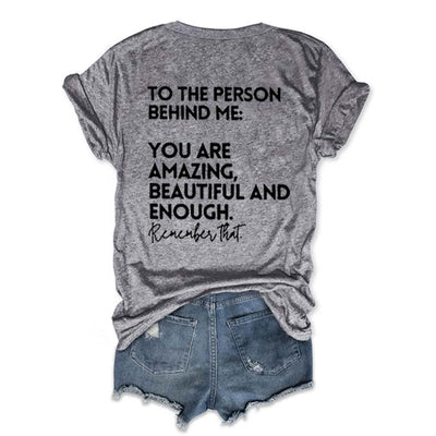 You Are Amazing Beautiful And Enough V-Neck T-shirt