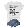 You Are Amazing Beautiful And Enough V-Neck T-shirt