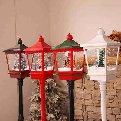 【Early Sale 50% Off+Free Shipping】Electric snowing music street lamp Christmas decorations🎉