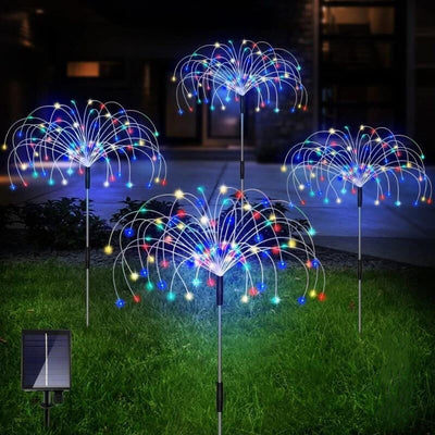 Waterproof Solar Garden Fireworks Light