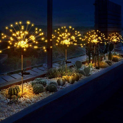 Waterproof Solar Garden Fireworks Light