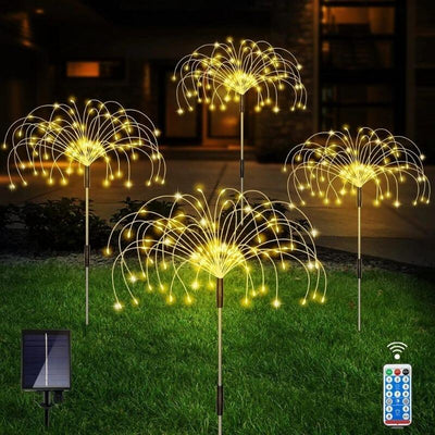 Waterproof Solar Garden Fireworks Light