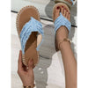 Flat Espadrille Slides