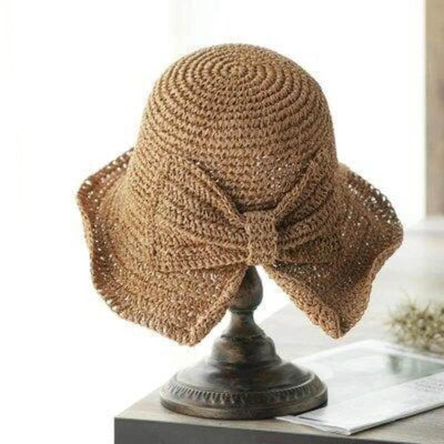 Handmade & Fordable Retro Straw Sun Hat