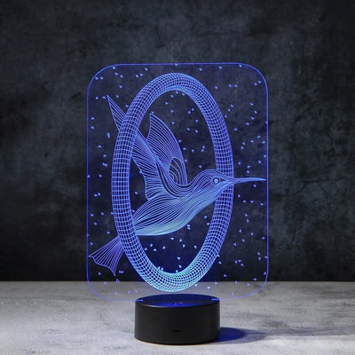 Hummingbird 3D Illusion Lamp