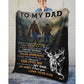 To My Dad - From Son - A366 - Premium Blanket