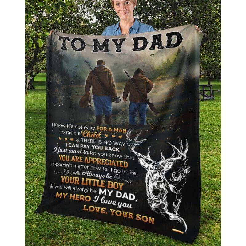 To My Dad - From Son - A366 - Premium Blanket