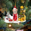 Labradoodle Christmas Ornament SM090