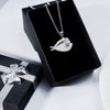 Pomeranian Sleeping Angel Stainless Steel Necklace SN042