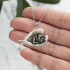 Cane Corso Sleeping Angel Stainless Steel Necklace SN052