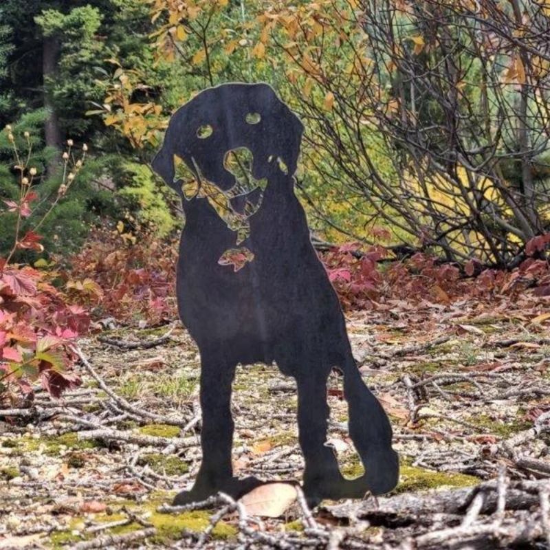 Labrador Retriever Metal Silhouette