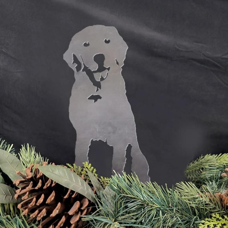 Labrador Retriever Metal Silhouette