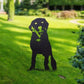 Labrador Retriever Metal Silhouette