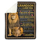 To My Grandson - From Grandpa - A387- Premium Blanket