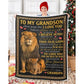 To My Grandson - From Grandpa - A387- Premium Blanket