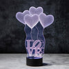 Love Balloons 3D Illusion Lamp