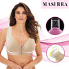 MASI BRA - Plus Size Front Closure Elastic Push Up Comfort Bra