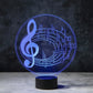 Musical Notes 3D Illusion Lamp