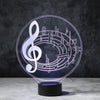 Musical Notes 3D Illusion Lamp