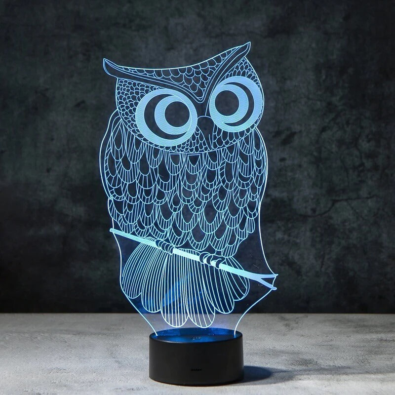 Owl V2 3D Illusion Lamp