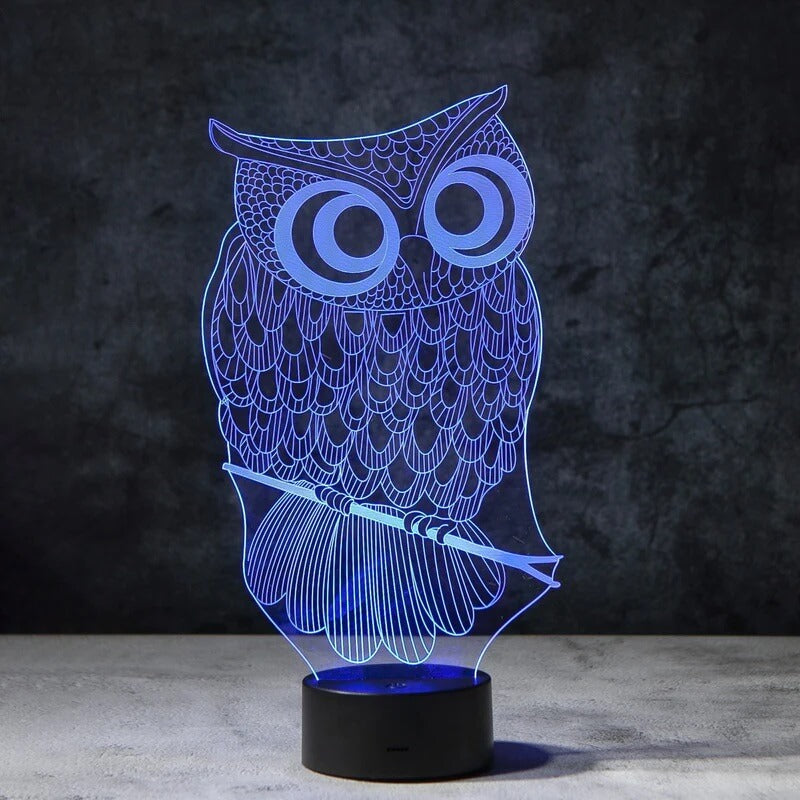 Owl V2 3D Illusion Lamp