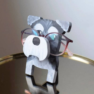 Vixen - Handmade Schnauzer Glasses Stand Art Gift