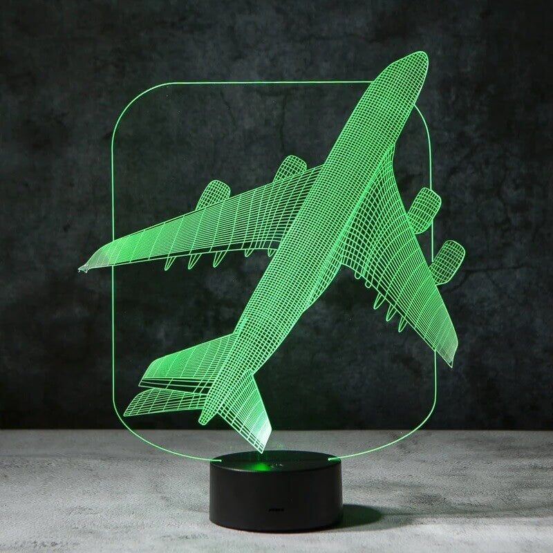 Plane 3D Illusion Lamp