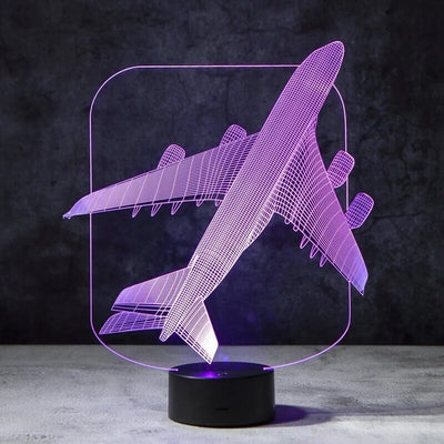 Plane 3D Illusion Lamp