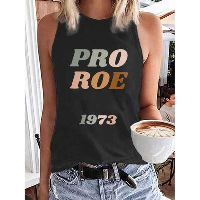 Women's Pro Roe 1973 Print Sleeveless T-Shirt