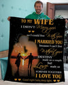 To My Wife - Husband Premium Blanket