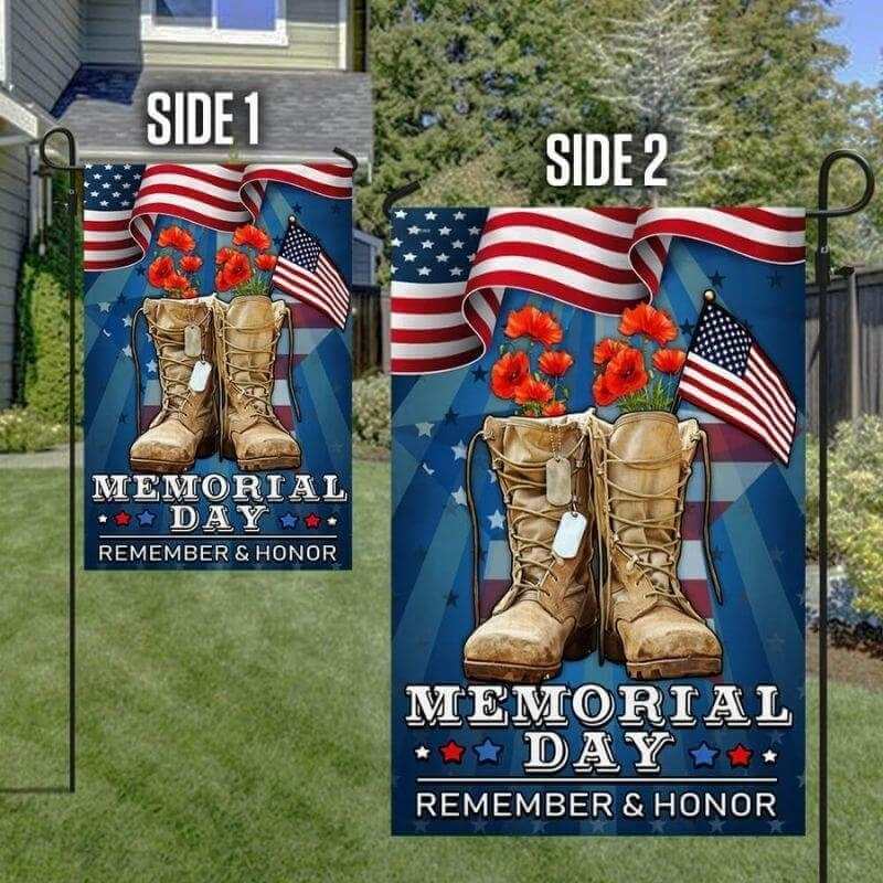 Memorial Day Veteran Remember and Honor Flag