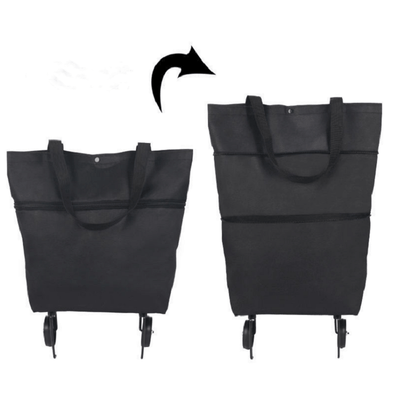 [Buy 2 Free Shipping] Foldable Shopping Trolley Tote Bag