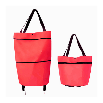 [Buy 2 Free Shipping] Foldable Shopping Trolley Tote Bag